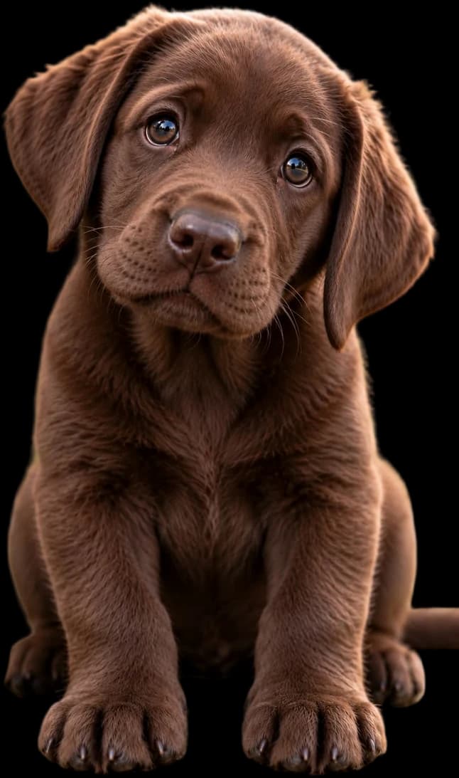 Chocolate Labrador puppy